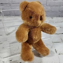 Vintage 80’s Gund Teddy Bear 8” Golden Brown Stuffed Animal 1982  - £11.86 GBP