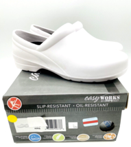 Easy Works Women Kris Health Care Professional Clogs- White, US 10M - £20.87 GBP