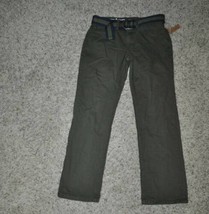 Mens Jeans Belted Slim Straight Leg Urban Pipeline Green $50 NEW-size 29x30 - £17.99 GBP
