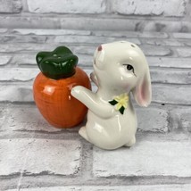 Bunny Rabbit And Carrot Salt Pepper Shaker Set of 2  - £12.10 GBP