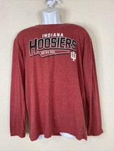 Champion Men Size L Red Indiana Hoosiers Go Big Red T Shirt Long Sleeve - £7.53 GBP