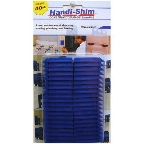 Handi-Shim, Blue HS1440BL Plastic Construction Shims/Spacers, 40 Pack, 1... - $23.10
