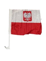 AES 12x18 Poland Eagle Polska Car Vehicle 12&quot;x18&quot; Flag - £3.49 GBP