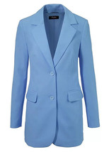 Aniston Langer Blazer Blau UK 18 Übergröße (fm7-8) - £26.50 GBP