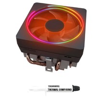 CPU Cooler with RGB LED Lighting with Aluminum Heatsink &amp; Copper Core Base &amp; 4-P - £71.60 GBP