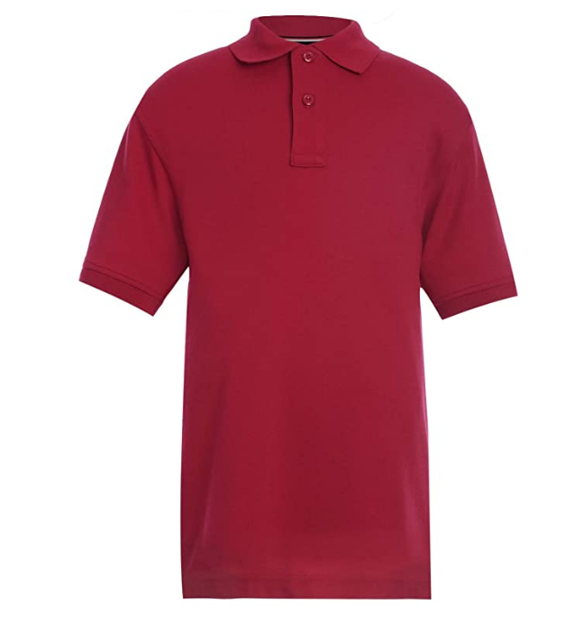 Primary image for Tommy Hilfiger Kids' Short Sleeve Interlock Co-ed Polo Shirt, Unisex Red S (8)
