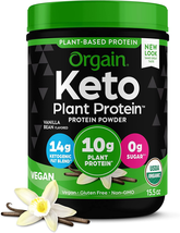 Organic Keto Vegan Protein Powder, Vanilla Bean - 10G Plant Based Protein, Glute - £31.04 GBP
