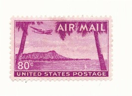 sc#C46 Diamond Head Old USA Airmail Stamp Mint Hinged - £3.11 GBP