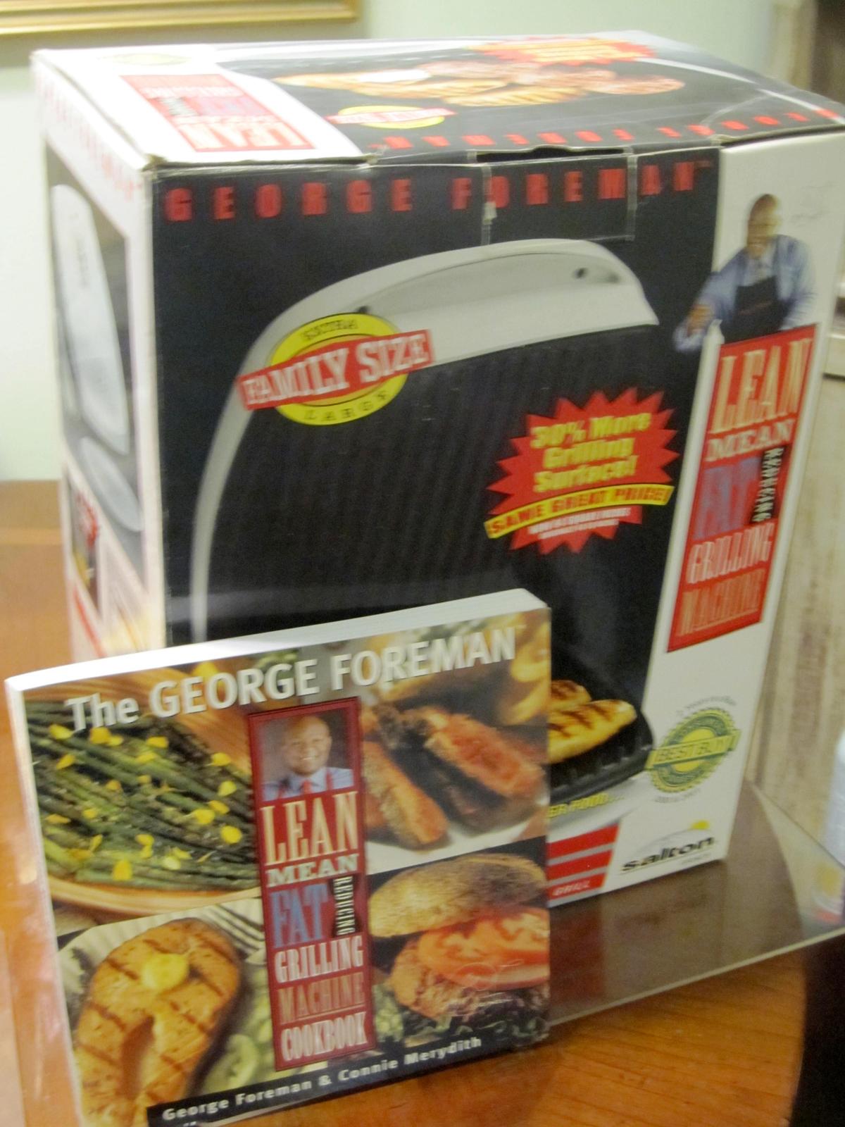 George Foreman Extra Family Size Grilling Machine and Cookbook - $130.00