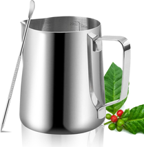 Milk Frothing Pitcher - 20Oz/600Ml Milk Frother Cup Stainless Steel Steam Pitche - £8.80 GBP