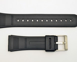 22mm Watch  BAND Strap Fits CASIO DBC-62 Data Bank Black Rubber  - £10.23 GBP
