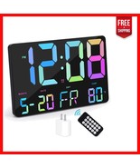 Loud Alarm Multi-Function Clock with 11.5&quot; Large Display &amp; Adjustable Br... - $854.03 MXN