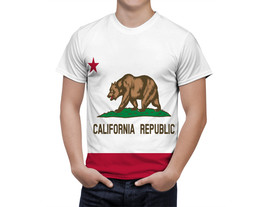 California Republic State shirt California Republic Flag  Fan Sport T-Sh... - £25.13 GBP