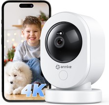 Annke 4K Uhd Indoor Security Camera, Crater Reno 8Mp Smart 2.4/5 Ghz Wif... - £79.73 GBP