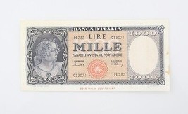 1949 Italia 1000 Liras Nota Casi que No Ha Circulado Banca D&#39;Italia Au P# 88b - £100.51 GBP