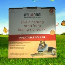 New WELL &amp; GOOD DURABLE INFLATABLE DOG COLLAR L/XL NECK SIZE 20&quot;-27&quot; Sur... - $14.10