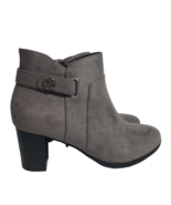 Giani Bernini Womens Artemyss Grey Block Heels Booties Ankle Boots Size 8M 8.5W - $61.75