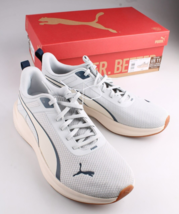 Zapatillas De Correr PUMA Rocket Fuel Para Hombre Grises Y Blancas NIB - $39.96