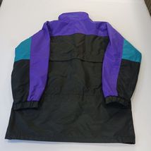 Vtg 80's Columbia Gizzmo Women's Black/Purple Nylon Full Zip Parka Jacket Large image 2