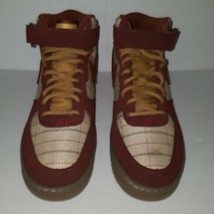 New Nike Air Force 1 Mid ’07 LV8 Men&#39;s Shoes Plaid Brown Size 10.5 - £119.42 GBP