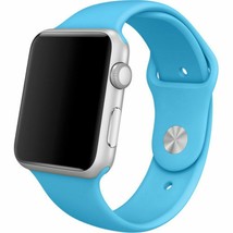 NEW BLUE Sport Band MLDL2ZM/A for Apple Watch Series 0 1 2 3 42mm 4 5 44mm OEM - £41.31 GBP