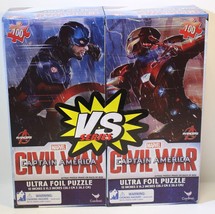 New Marvel Captain America Civil War Ultra Foil 2 Puzzle&#39;s Set VS Series - $5.59
