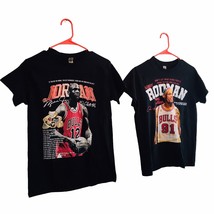 Vtg Gildan t shirt Lot of (2) Women Small Petite Basketball Jordan #12 &amp;... - $94.99