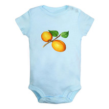 Baby Fruit Peach Pattern Romper Newborn Bodysuits Infant Jumpsuit Babies Outfits - £8.33 GBP