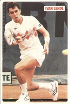 ⭕VTG card pocket calendar 1986 IVAN LENDL American Tennis player - $6.07 CAD