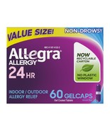 Allegra Adult 24-Hour Allergy *05/2026*Relief Gelcaps, Non-Drowsy Indoor... - $442.46 MXN