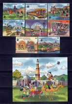 St. Vincent Grenadines 623-632 MNH Disney Mickey Visits India ZAYIX 0701M0026 - $17.45