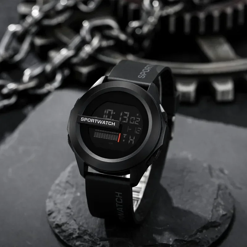 Sport Watch for Man Digital Wristwatch Stopwatch Luminous Date Week Wate... - $15.50