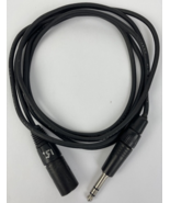 NEUTRIK Black 7ft Gold XLR 3-Pin Male - 1/4&quot; Stereo Plug Shield Micropho... - $38.01 CAD