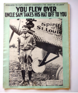 You Flew Over Uncle Sam Takes His Hat Off To You Sheet Music Airplane Li... - £41.22 GBP