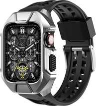 Rugged Apple Watch Case Band Strap 45Mm 44Mm Steel Shockproof iWatch 7 6... - £39.91 GBP+