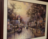 Thomas Kinkade Hometown Morning Lithograph 2000 Framed Artist Signed 30x... - $1,237.49