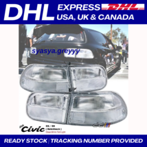 HONDA CIVIC 92 - 95 Tail Lamp Albino EG6 / full white / clear 3Dr Hatchback DHL - $185.01