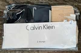 Calvin Klein ~ 3-Pair Women&#39;s Thong Underwear Polyamide Blend Seamless ~ XL - £20.78 GBP