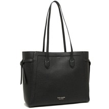 NWB Kate Spade Knott Large Tote Black Leather Purse PXR00451 $298 MSRP Gift Bag - £115.36 GBP
