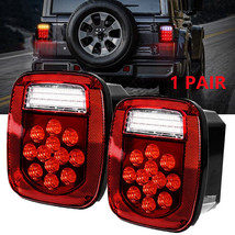 Pair 39 Led Tail Lights Brake License Plate Lamp For Jeep Wrangler Yj Tj Cj5 Cj7 - £50.35 GBP