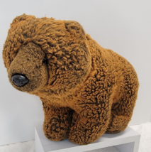 Unipak Standing Brown Grizzly Bear Fluffy Stuffed Plush Animal 13” CUTE GIFT - £9.68 GBP