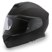 New Daytona Detour Dull Black Full Face Vintage Bike DOT Motorcycle Helmet - £102.12 GBP