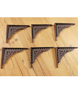 6 Antique Style Shelf Brace Wall Bracket Cast Iron Brackets SMALL 5 x 4 ... - $42.11 CAD