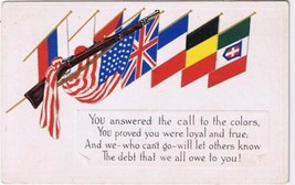 Postcard 1944 WW2 You Answered The Call Debt We Owe to You - £2.83 GBP