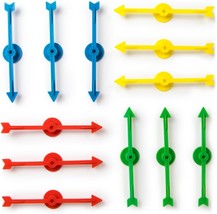 12 Pack of Arrow Game Spinners in 4 Rainbow Colors 3 Arrows Per Color Assorted S - £13.23 GBP
