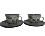 (2) Vintage Denby Langley Stoneware Tea Cups Mug &amp; Saucer, SPRING LEAF, ... - £11.02 GBP
