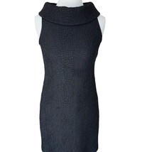 Michael Michael Kors Ladies Cowl Neck Black Sleeveless Metallic Threading Euc 4 - £55.83 GBP