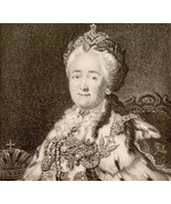 Catharine II Of Russia Victorian Print 1901 Woman History Ephemera Antiq... - $19.99