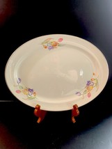 Hall Superior Oval Platter Tulip Pattern 13.5&quot; By 10&quot; - $14.58