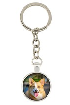 Welsh corgi cardigan. Keyring, keychain for dog lovers. Photo jewellery. - £12.98 GBP